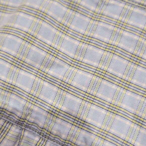 Men's Casual Soft Cotton Twill Light Blue Short Slve Bttn Dn Metro Exchange XL - Picture 3 of 16